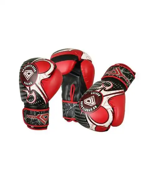 KO Sports Gear red and black boxing gloves